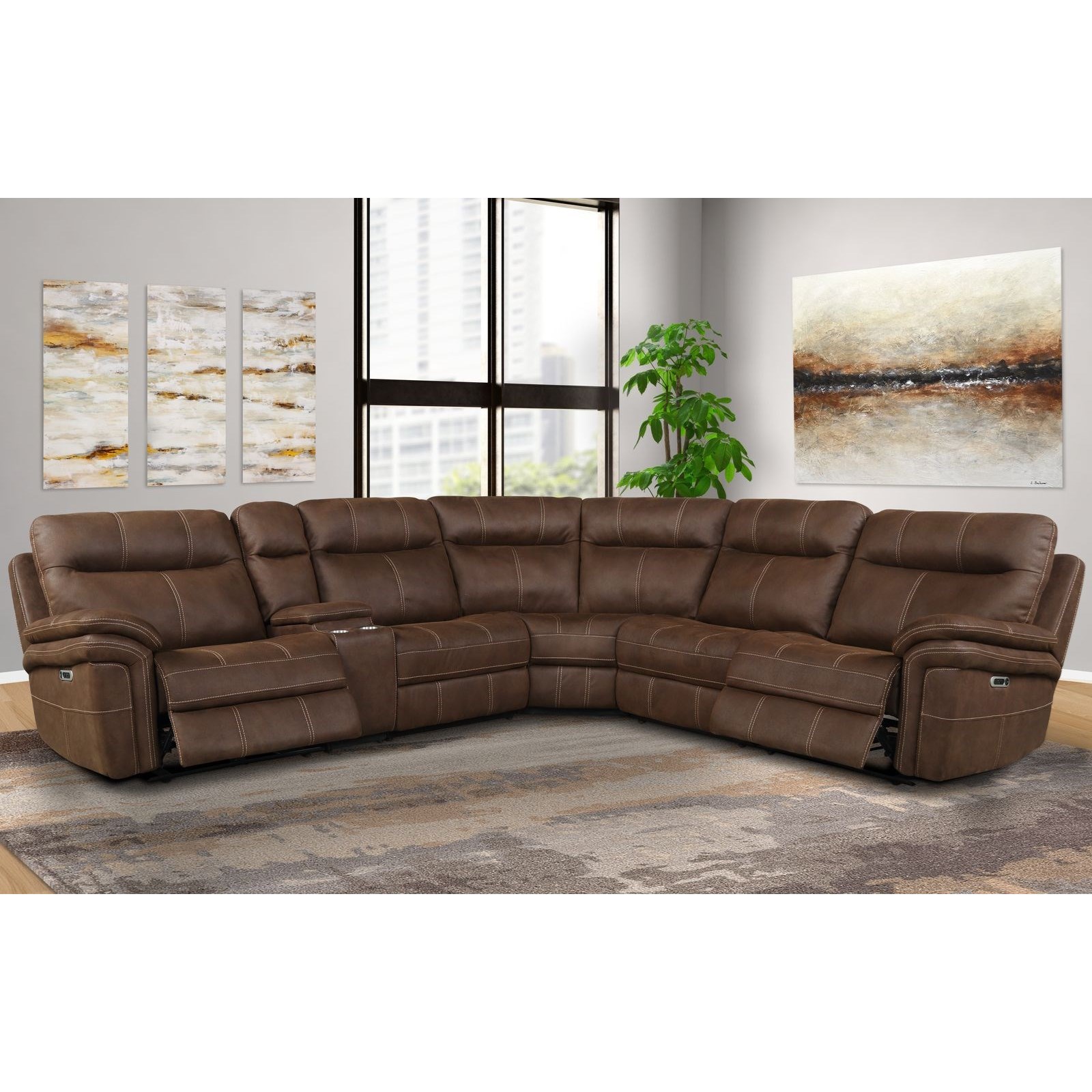 Parker Living Mason MMA PACKA H DK Power Reclining Sectional with